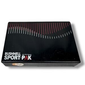 Centurion E2831 Bushnell Sport Pak AM/FM Stereo Receiver Portable Radio Black